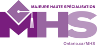 Logo Majeure haute spécialisation, Ontario.ca/MHS