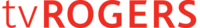 Logo tvRogers en lettres rouges.