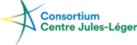 Logo du Consortium Centre Jules-Léger avec un symbole d’étoile en dégradé de vert, bleu et jaune.