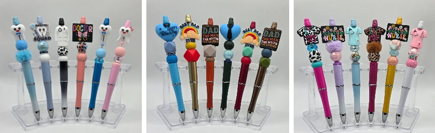 Stylos fabriqués par les élèves.