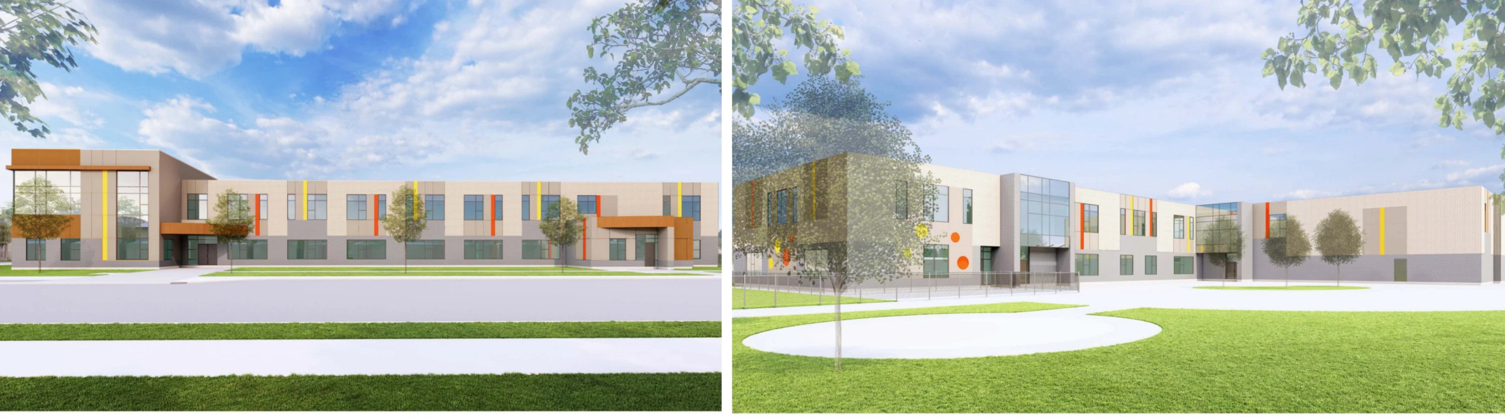 Photos virtuelles de la future école élémentaire à Leitrim