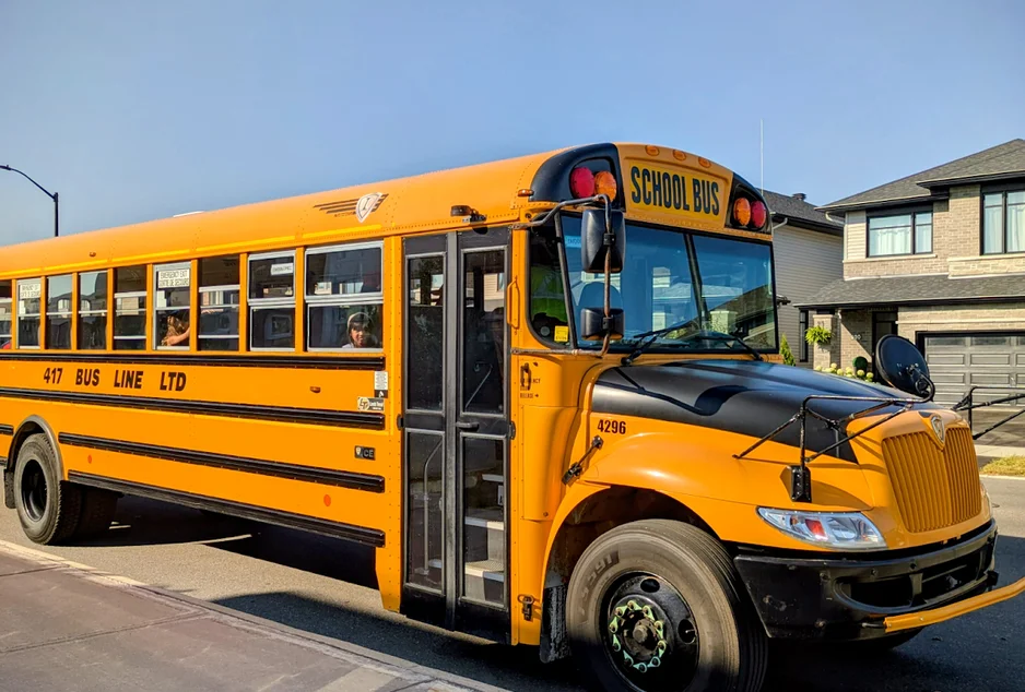 Autobus scolaire lors de la rentrée.