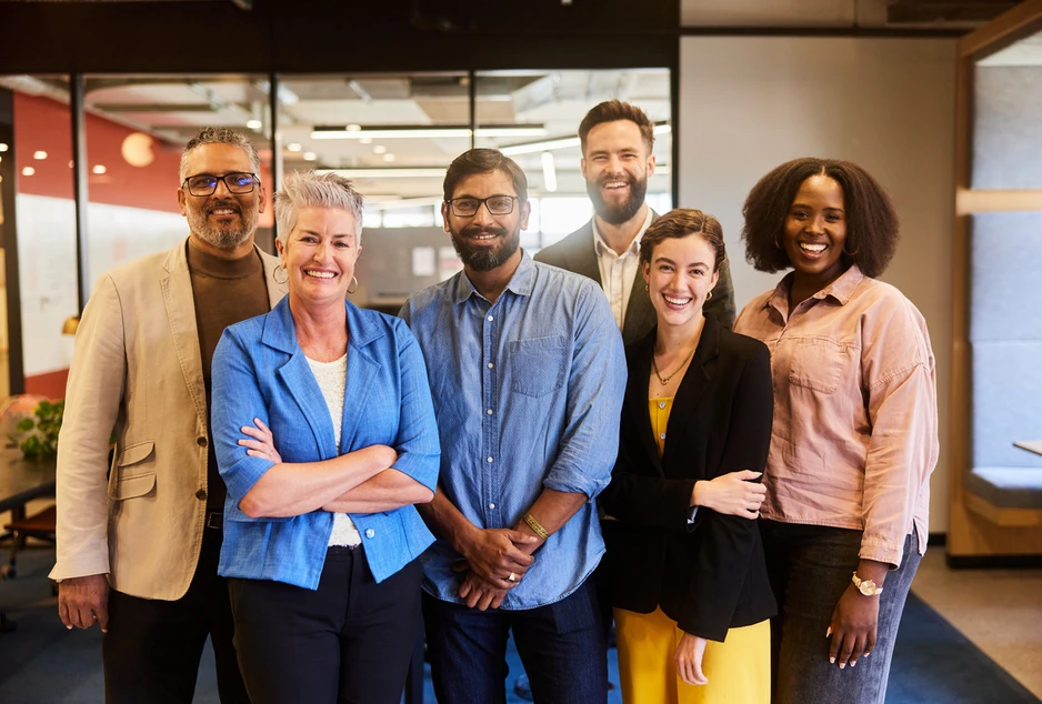 Équipe d'employés