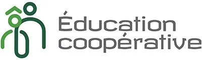 Logo de l’Éducation coopérative avec deux silhouettes stylisées en vert