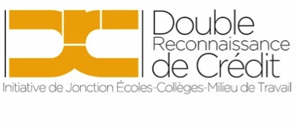 Logo de la Double Reconnaissance de Crédit, initiative de jonction écoles-collèges-milieu de travail.